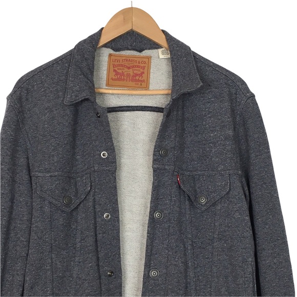 ❗️SOLD❗️Levi’s Soft Shell Commuter Trucker Snap Button Jacket Gray Size Small - Picture 3 of 10